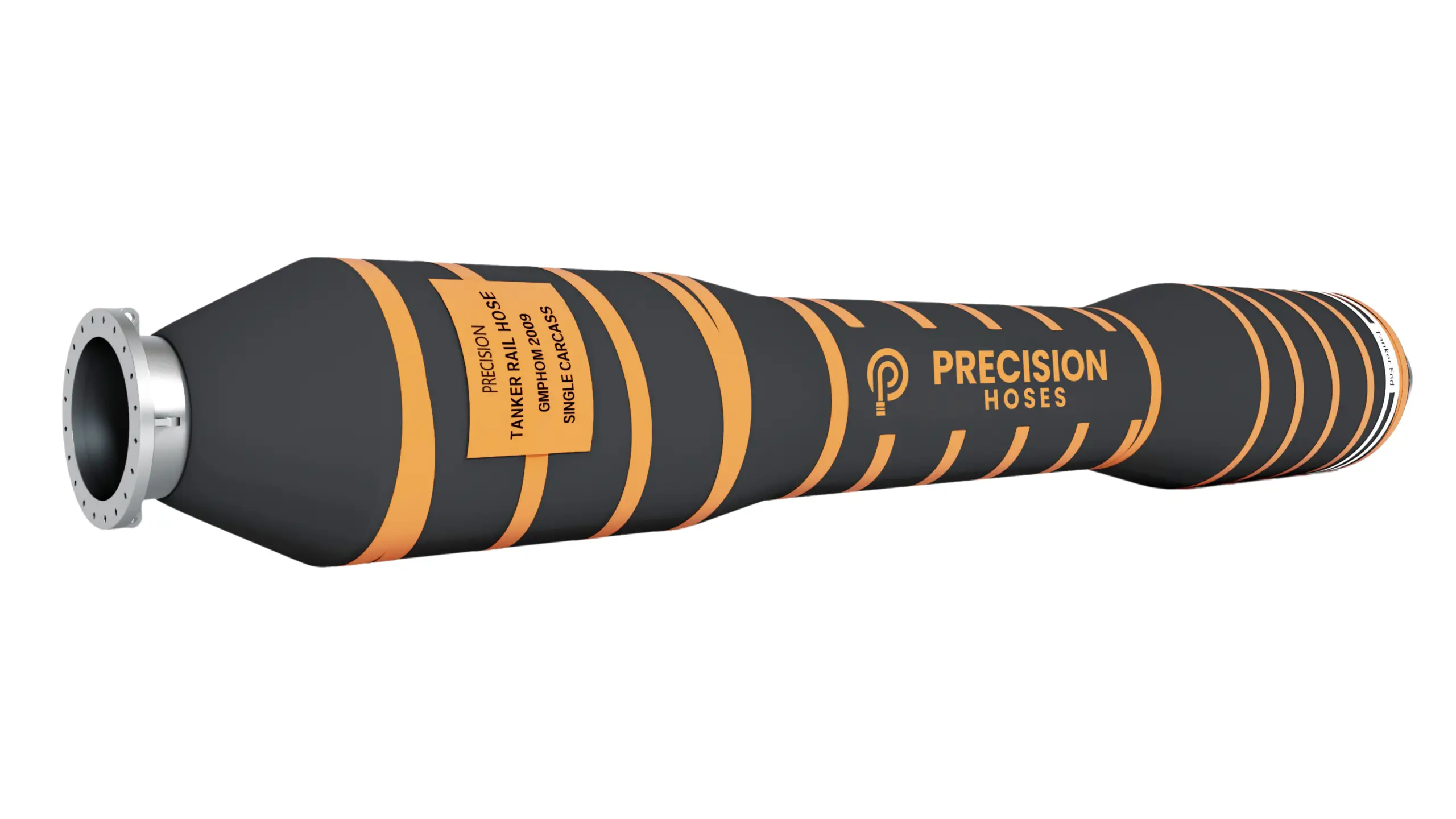 Tanker rail hose with abrasion-resistant inner liner for marine dredging operations
