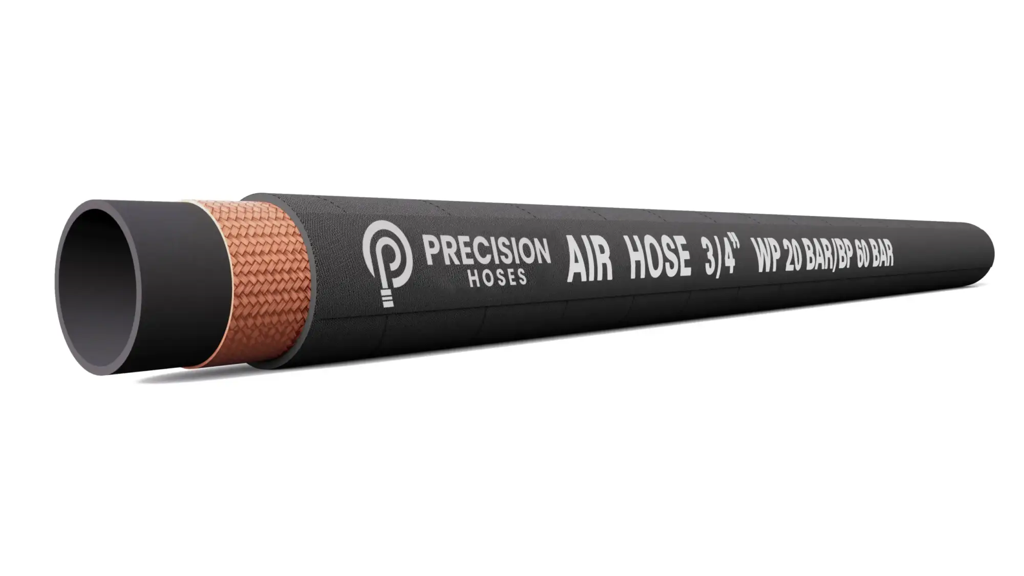 The Air Hose with Braided Reinforcement is designed for the safe and efficient transfer of compressed air and other inert gases in industrial, construction, and automotive applications. Reinforced with a braided synthetic textile, this hose offers enhanced durability, flexibility, and resistance to pressure, making it ideal for various high-pressure air applications. Its robust construction ensures long-lasting performance even in demanding work environments.