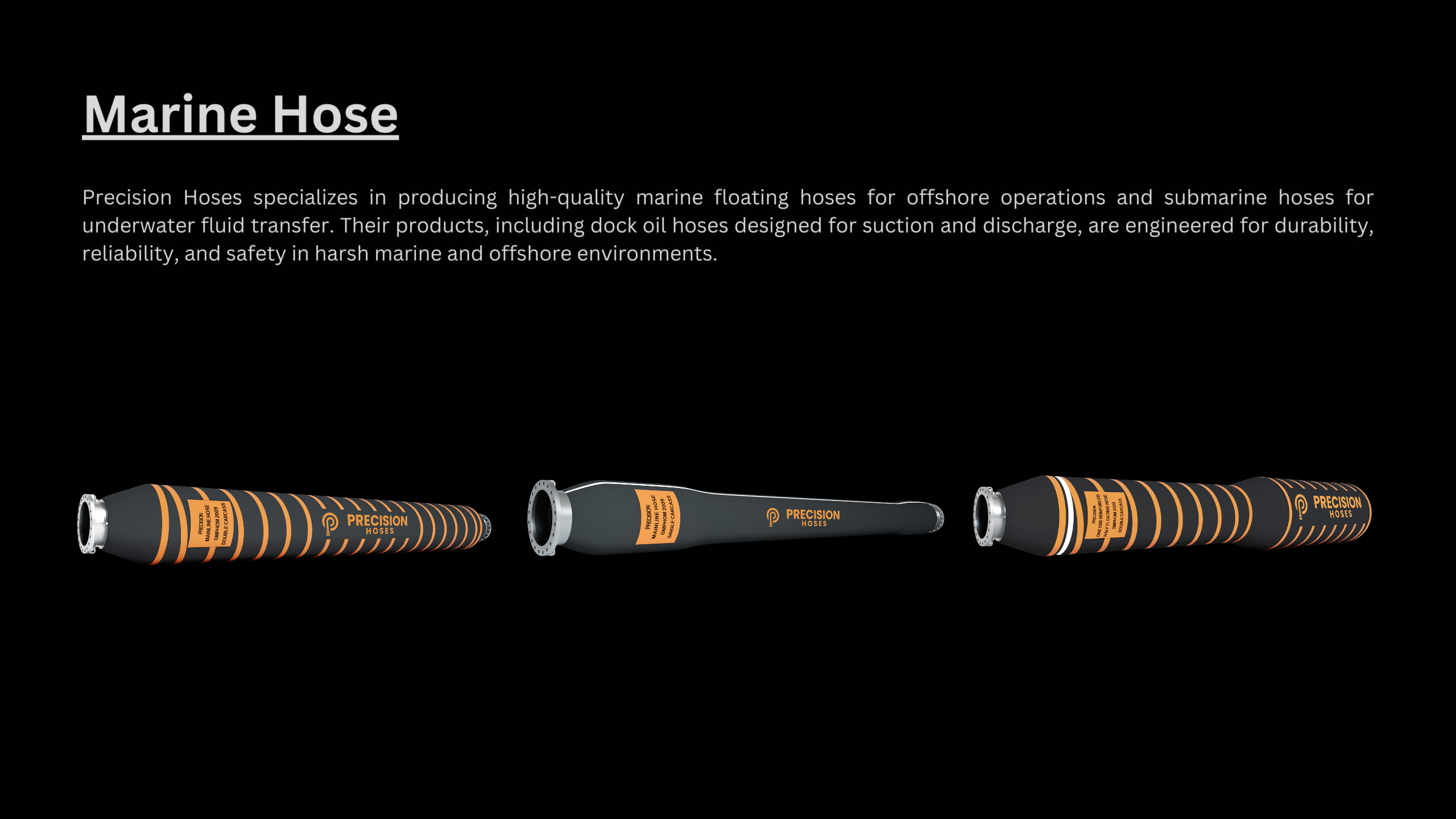 Marine Hoses by Precision Hoses Australia