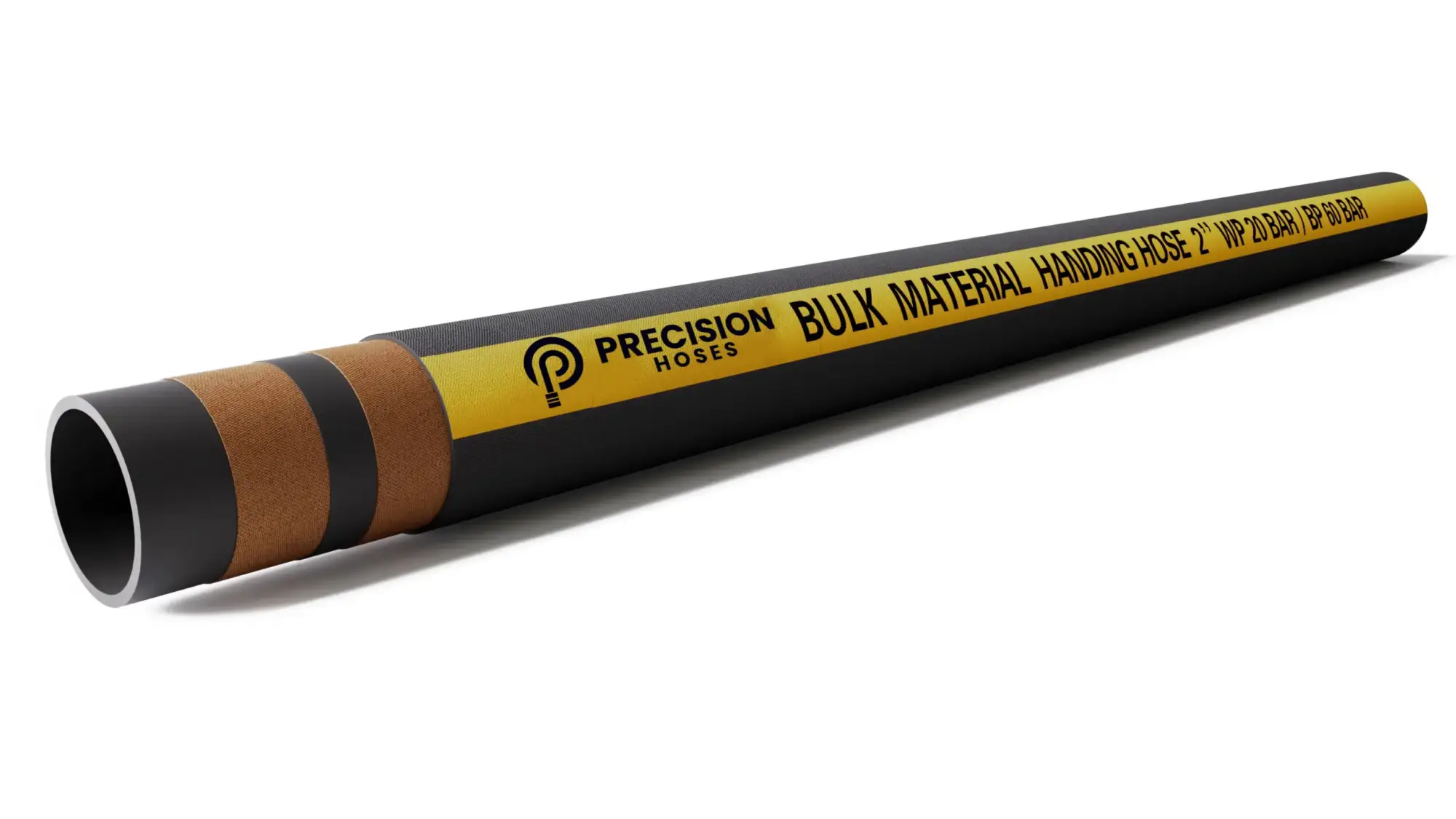The Material Suction and Discharge Hose is designed for the suction and discharge of abrasive materials such as sand, gravel, cement, slurry, and other bulk solids. It is a versatile, heavy-duty hose commonly used in construction, mining, quarries, and industrial material handling applications. The hose is built to handle both suction (vacuum) and discharge, providing flexibility and strength for demanding operations.