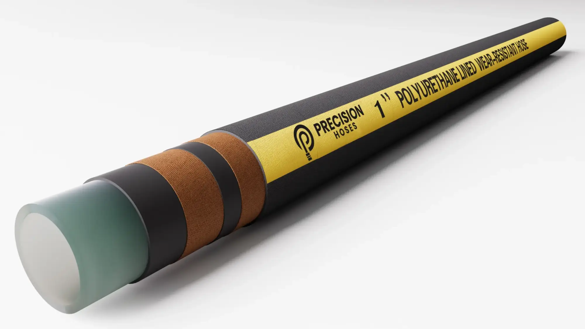 The Polyurethane Lined Wear-Resistant Hose is designed for the transfer of highly abrasive materials, offering superior wear resistance, flexibility, and durability. It is widely used in industries such as mining, construction, and material handling, where the hose must withstand harsh conditions and frequent abrasion. The polyurethane (PU) lining significantly enhances the hose's lifespan compared to standard rubber hoses.